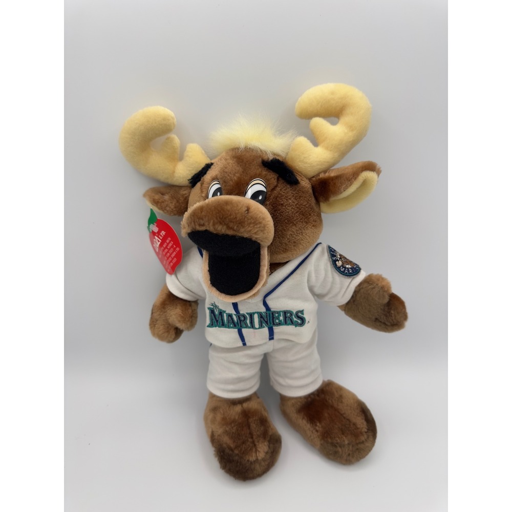 Dada Seattle Mariners Mariner Moose 12in NWT Vintage 90s MLB Mascot Plush RARE